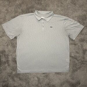 GORUCK Performance Blend Polo Shirt Mens XXL Solid Gray Grey Haze Pattern Golf